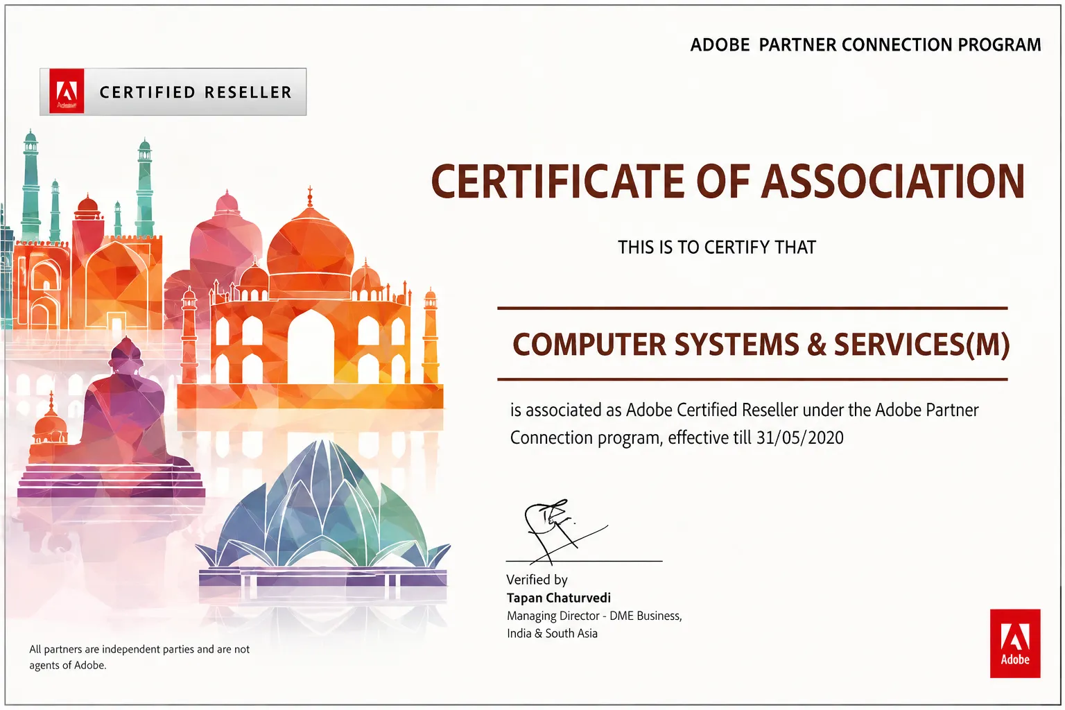 Adobe Certificate